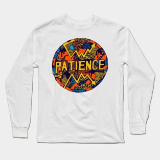 Orange Blue Circle of Patience Long Sleeve T-Shirt